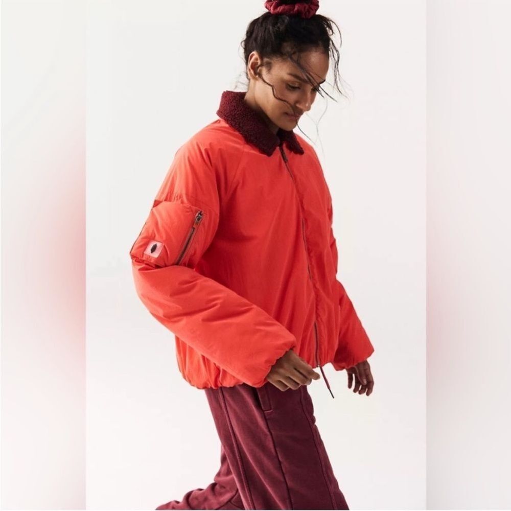 FP Movement Outpost Bomber Jacket Sherpa S puffer… - image 1